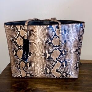 INC Womens Snake Print Shoulder Purse Bag NWT